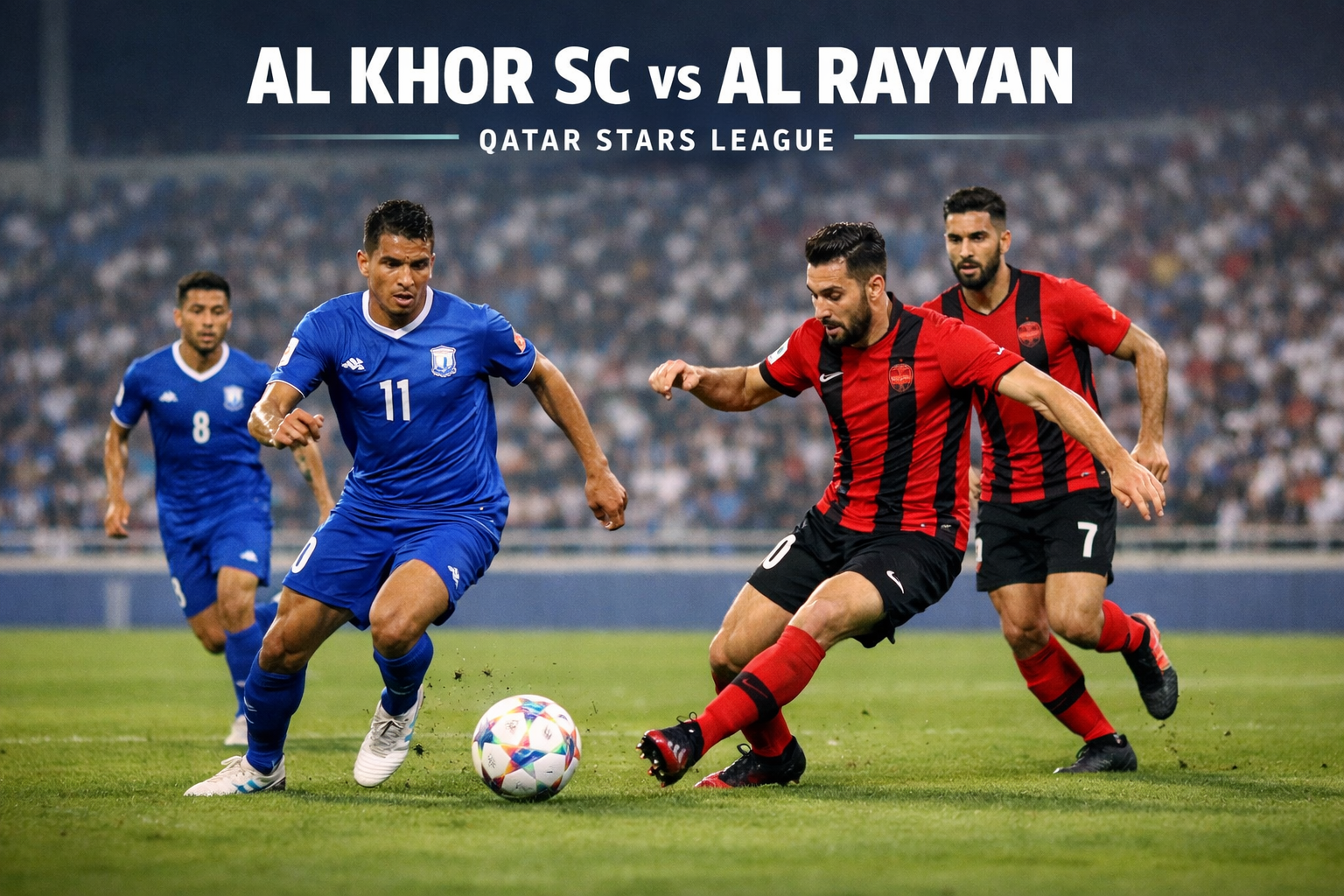 Nonton Al Khor SC vs Al Rayyan Pukul 20.30 WIB Malam Ini di HelloTV - Prediksi Seru Pertandingan Qatar Stars League