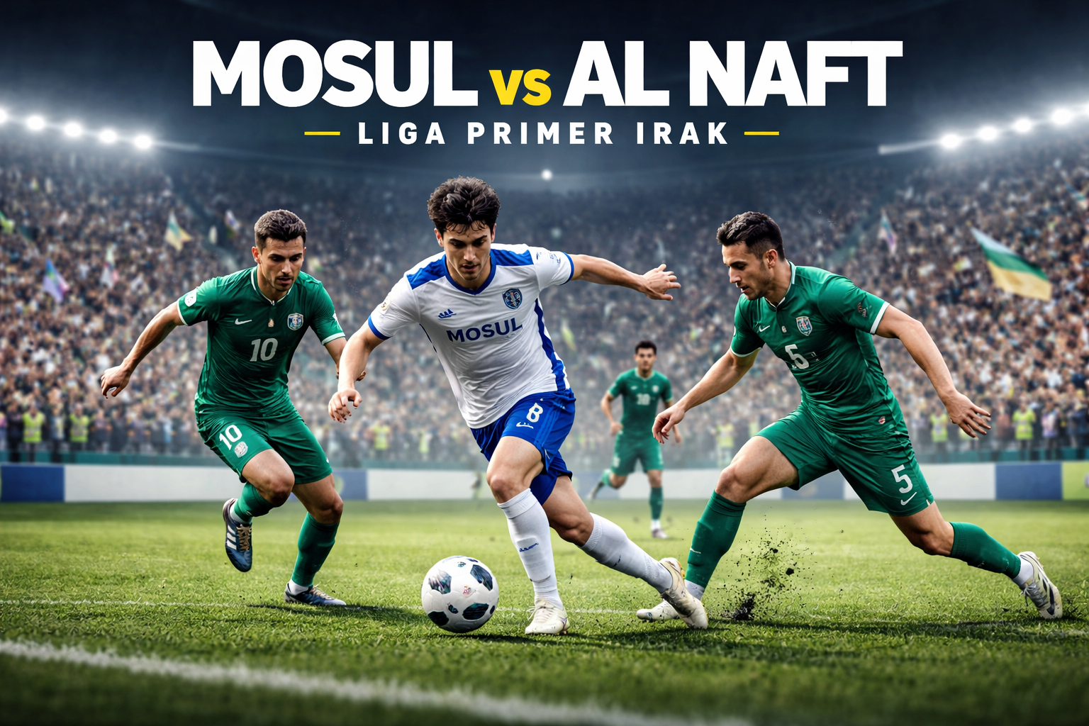 Mosul vs Al Naft Malam Ini Jam 21.00 WIB di Iraq Stars League Jadi Topik Hangat HelloTV