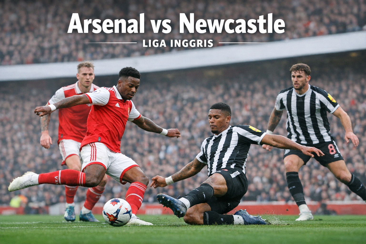 Arsenal vs Newcastle Malam Ini 23.30 WIB HelloTV Bahas Pertarungan Penting di Liga Inggris